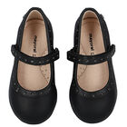 Younger Girls Black Shoes, 1, hi-res